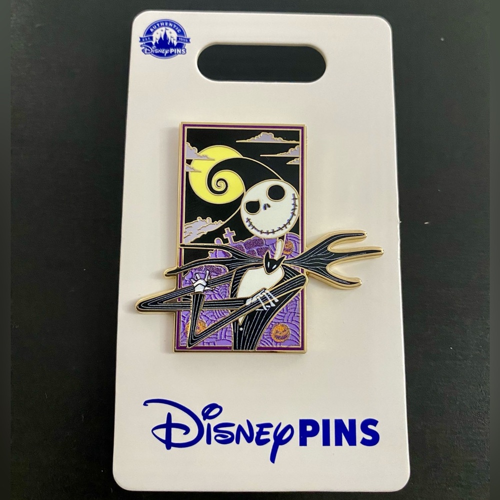 Disney Jack Skellington Pin Nightmare Before Christmas Diamond Authentic New